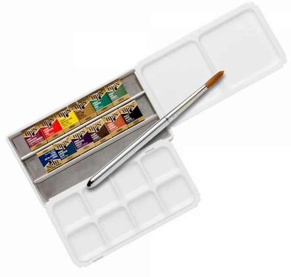 Holbein Artist's Watercolors Set Half-Pans (12col)