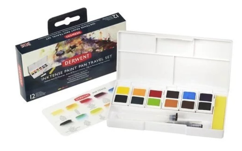 Derwent Inktense Paint Pan Set #01 (12col) 