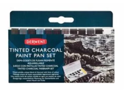  Derwent Charcoal Paint Pan Set (12col.) 